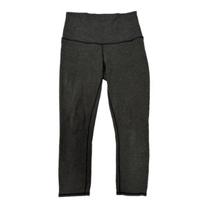 LULULEMON ATHLETICA high rise align leggings crop heather grey women’s size 6